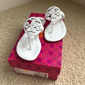 BRAND NEW Tory Burch Miller Flip Flop White